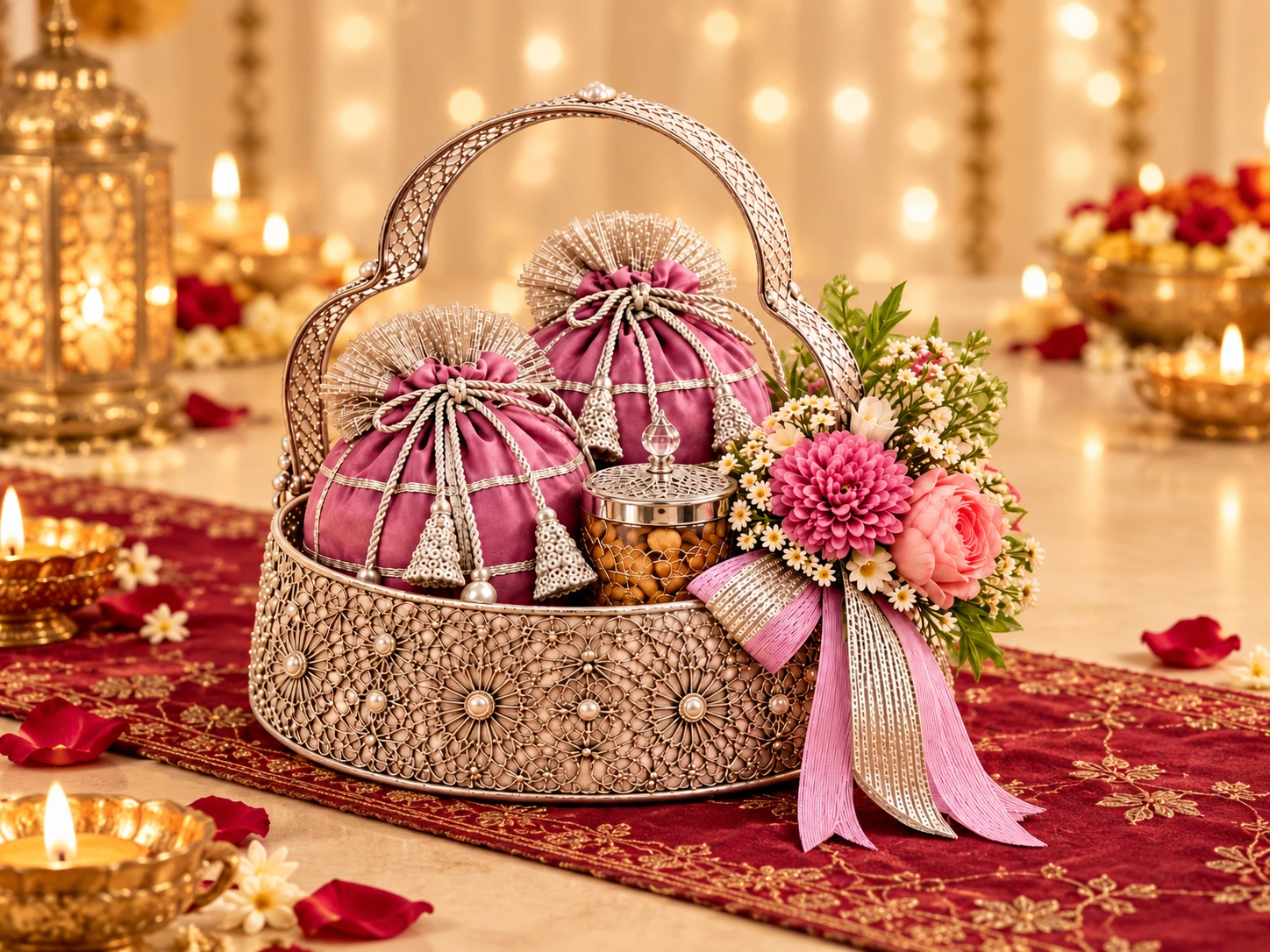 Maharani Shagun hamper from the Justgifts Diwali 2026 collection